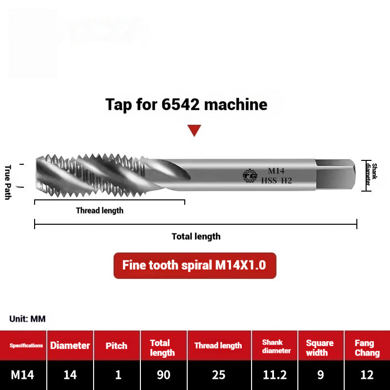 1090-Machine taps stainless steel special spiral apex straight flute taps fine-tooth tapping high-speed steel tapping drills Shandong Denso Pricision Tools Co.,Ltd.